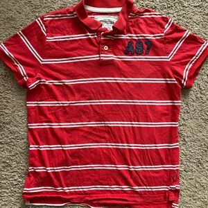 Aeropostale Red Striped Kids Polo Shirt